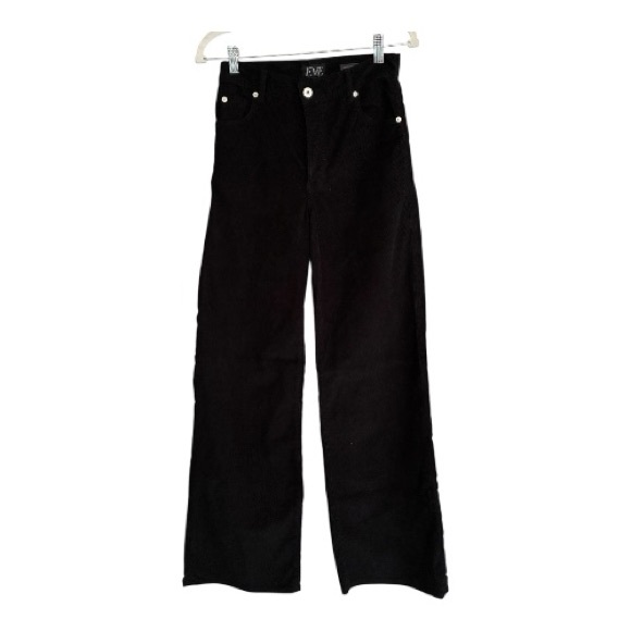 Eve Pants - Eve Black Corduroy Wide-Leg Pants Size 26